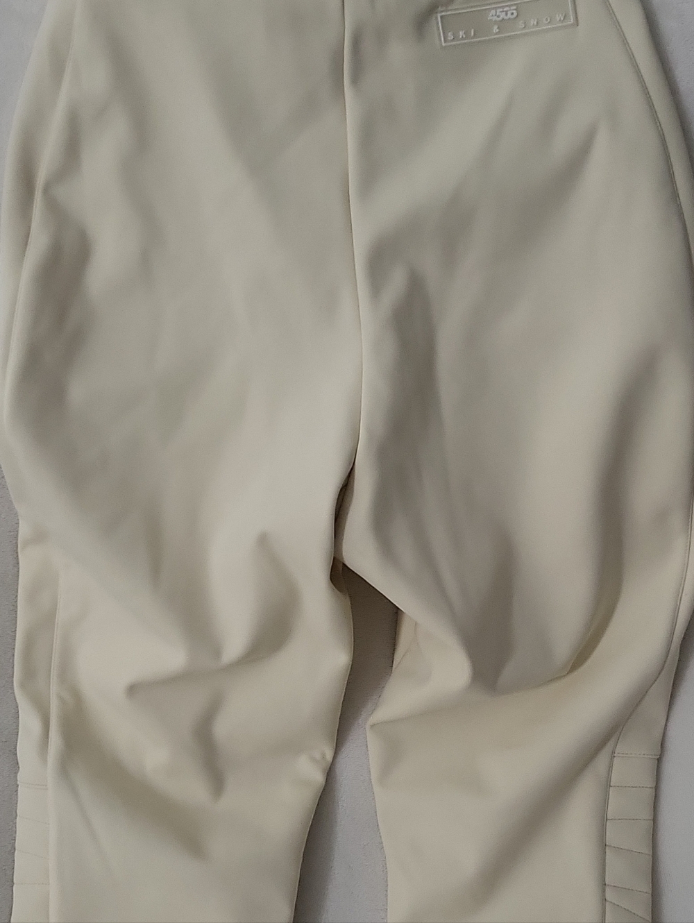 ASOS 4505 Ski & Snow Ivory Women's Snow Pants US 4 Lined Stirrups Cream Color - Picture 13 of 13